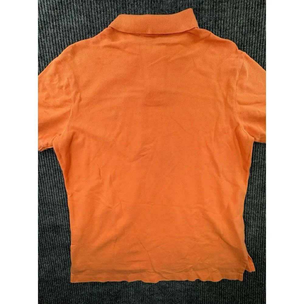 Polo Ralph Lauren Polo Men's Large Coral Orange Short Sleeve Shirt‎ Cotton